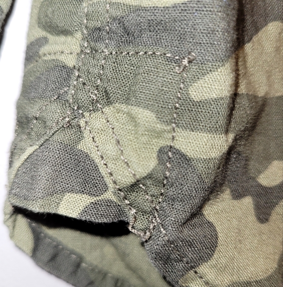 Vintage Gymboree Rising Stars Toddler Boys Button Down Cotton Camo Shirt 18-24 - Picture 3 of 6